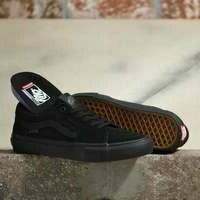 [BRM2100869] 반스 스케이트 Sk8-Low 스케이트보드 슈즈 맨즈 (Black/Black)  Vans Skate Skateboard Shoe