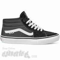[BRM2108014] 반스 스케이트 Grosso 미드 슈즈 맨즈  (Black/White/Emo Leather)  Vans Skate Mid Shoe