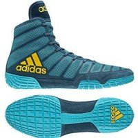 [BRM1925902] 레슬링화 아디다스 아디제로 바너 2 Aqua/Yellow 맨즈 2BA8022 복싱화  Wrestling Shoes adidas adiZero Varner