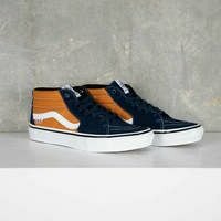 [BRM2098870] 반스 스케이트 Grosso 미드 슈즈 - 네이비 / Orange 맨즈  Vans Skate Mid Shoes Navy