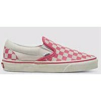 [BRM2186739] 반스 클래식 슬립온 슈즈 맨즈 (Pink White (Checkerboard))  Vans Classic SlipOn Shoes
