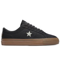[BRM2102098] 컨버스 원 스타 프로 Cordura 캔버스 슈즈 맨즈  (Black/ White/ Dark Gum)  Converse One Star Pro Canvas Shoes