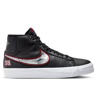 [BRM2173904] 나이키 SB 줌 블레이저 미드 프로 GT 슈즈 맨즈  (Black/ Metallic Silver-University Red)  Nike Zoom Blazer Mid Pro Shoes