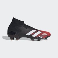 [BRM1940992] 아디다스 프레데터 뮤테이터 20.1 FG 펌그라운드 축구화 맨즈 - Black/Red 팩 EF1629  ADIDAS adidas Predator Mutator Firm Ground Soccer Cleats Mens Pack