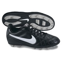 [BRM1896310] 나이키 Youth 티엠포 리오 인터체인지 FG 축구화 키즈 524396-010 (Black/White)  Nike Tiempo Rio Interchange Soccer Shoes