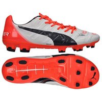 [BRM1897287] 퓨마 에보파워 1.2 FG 축구화 맨즈 103171-07 (White/Lava)  Puma evoPower Soccer Shoes
