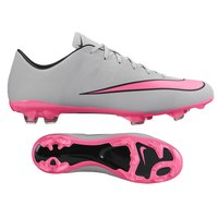 [BRM1897515] 나이키 머큐리얼 벨로체 II FG 축구화 맨즈 651618-060 (Wolf Grey/Pink)  Nike Mercurial Veloce Soccer Shoes