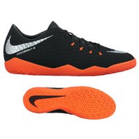 [BRM1910746] 나이키 하이퍼베놈X 펠론 III 인도어 축구화 맨즈 852563-001 (Black/Silver)  Nike HyperVenomX Phelon Indoor Soccer Shoes