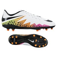 [BRM1912476] 나이키 하이퍼베놈 펠론 II FG 축구화 맨즈 749896-108 (White/Black/Orange)  Nike HyperVenom Phelon Soccer Shoes
