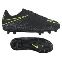 [BRM1913187] 나이키 Youth 하이퍼베놈 펠론 II FG 축구화 키즈 744943-009 (Black/Volt)  Nike HyperVenom Phelon Soccer Shoes