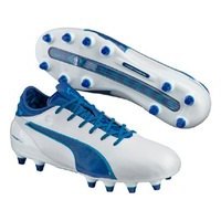 [BRM1929175] 퓨마 에보터치  2 FG 축구화 맨즈 103693-03 (White/True Blue)  Puma evoTOUCH Soccer Shoes