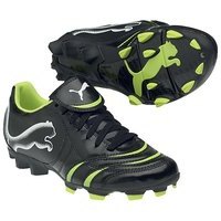 [BRM1986746] 퓨마 Youth 파워캣 4.10 FG 축구화 키즈 101931-02 (Black/Lime)  Puma Powercat Soccer Shoes