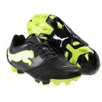 [BRM1988136] 퓨마 Youth 파워캣 3.12 FG 축구화 키즈 102498--02 (Black/Lime)  Puma Powercat Soccer Shoes
