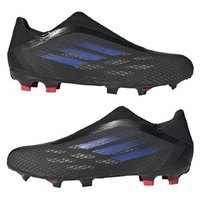 [BRM2021145] 아디다스  엑스 스피드플로우.3 Laceless LL FG 축구화 맨즈 FY3273 (Black/Sonic Ink)  adidas X Speedflow.3 Soccer Shoes
