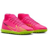 [BRM2155507] 나이키 Youth  머큐리얼 슈퍼플라이 9 클럽 터프 슈즈 키즈 DJ5954-605 축구화 (Pink Blast/Volt)  Nike Mercurial Superfly Club Turf Shoes