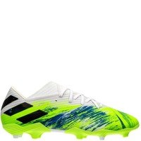 [BRM1959576] 아디다스 네메시스 19.2 FG White/Black/Green 펌그라운드 축구화 맨즈 EG7220  adidas Nemeziz Firm Ground Soccer Cleats