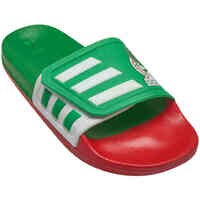 [BRM2074314] 아디다스 멕시코 아딜렛 TND 슬리퍼 맨즈 GX9710 축구화 (Vivid Green &amp;#038; White with Scarlet) adidas Mexico Adilette Slides