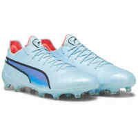 [BRM2166184] 퓨마 킹 얼티미트 FG 맨즈 107563 02 축구화 (Silver Sky &amp; Black with Fire Orchid)  Puma King Ultimate