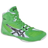 [BRM1897002] 아식스 카엘® V5.0 레슬링화 - Electric Green/Black/White 맨즈 J202Y.7090 복싱화  Asics Cael® Wrestling Shoes