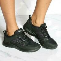 [BRM2005151] 스케쳐스 우먼스 Summits 뉴 월드 스니커 - 블랙 캐주얼화  SKECHERS Women&#039;s New World Sneaker Black