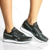 [BRM2005179] 리복 우먼스 클래식 Harman 런 스니커 - 블랙 캐주얼화  REEBOK Women&#039;s Classic Run Sneaker Black