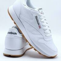 [BRM2005241] 리복 맨즈 클래식 레더/가죽 검 스니커 - 화이트 캐주얼화  REEBOK Men&#039;s Classic Leather Gum Sneaker White