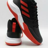 [BRM2007046] 아디다스 Own 더 게임 발볼넓음 스니커 (Grade School) - 블랙 레드 키즈 Youth 캐주얼화  ADIDAS The Game Wide Sneaker Black Red