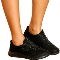 [BRM2011318] 스케쳐스 우먼스 Summits 발볼넓음 스니커 - 블랙 캐주얼화  SKECHERS Women&#039;s Wide Sneaker Black
