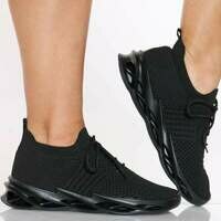 [BRM2018127] VIM 빅스EN 우먼스 트위스티드 아웃솔 플라이 Net 스니커 - 블랙 캐주얼화  VIXEN Women&#039;s Twisted Outsole Fly Sneaker Black