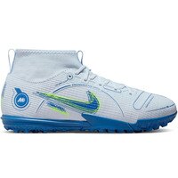 [BRM2056987] 나이키 Youth 머큐리얼 슈퍼플라이 8 아카데미 터프 - Progress 팩 키즈 축구화 (Grey/Blue/Volt)  Nike Mercurial Superfly Academy Turf Pack