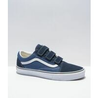 [BRM2002249] 반스 올드스쿨 V 드레스 블루 &amp; 네이비 스케이트보드화  345827 캐주얼화  Vans Old Skool Dress Blue Navy Skate Shoes