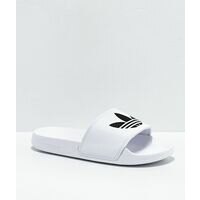 [BRM2043420] 아디다스 아딜렛 라이트 화이트 &amp; 블랙 슬리퍼 샌들  328212  adidas Adilette Lite White Black Slide Sandals