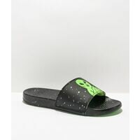 [BRM2165098] 립앤딥 We 아웃 Here 블랙 &amp; 네온 Green 슬리퍼 샌들  361971  RIPNDIP Out Black Neon Slide Sandals