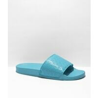 [BRM2165450] Cookies Monogram 엠보스트 블루 슬리퍼 샌들  359478  Embossed Blue Slide Sandals