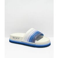 [BRM2166858] 록시 Slippy Jess 블루 &amp; 화이트 슬리퍼 샌들  353375  Roxy Blue White Slide Sandals