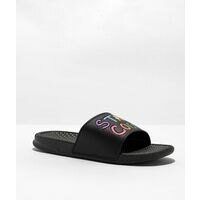 [BRM2168434] Staycoolnyc 퍼프 페인트 블랙 슬리퍼 샌들  374023  Puff Paint Black Slide Sandals
