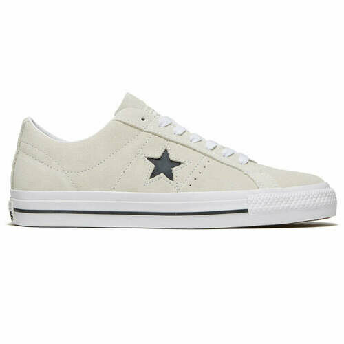 [BRM2101047] 컨버스 원 스타 프로 스웨이드 슈즈 맨즈  (Egret/White/Black)  Converse One Star Pro Suede Shoes