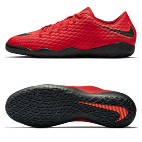 [BRM1902619] 나이키 하이퍼베놈X 펠론 III 인도어 축구화 맨즈 852563-616 (Crimson/Black)  Nike HypervenomX Phelon Indoor Soccer Shoes