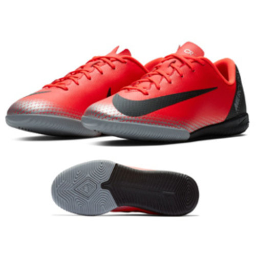 [BRM1917174] 나이키 Youth  CR7 머큐리얼X 베이퍼 XII 아카데미 인도어 슈즈 키즈 AJ3099-600 축구화 (Red)  Nike MercurialX Vapor Academy Indoor Shoes