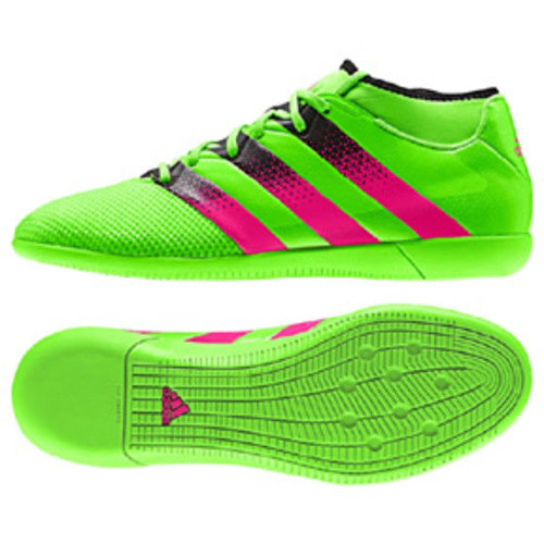 [BRM1917420] 아디다스 에이스 16.3 프라임메쉬 인도어 축구화 맨즈 AQ2590 (Green/Pink)  adidas ACE PrimeMesh Indoor Soccer Shoes