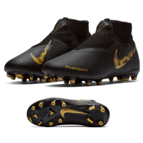 [BRM1917668] 나이키 Youth  팬텀 비전 아카데미 DF MG 슈즈 키즈 AO3287-077 축구화 (Black/Gold)  Nike Phantom Vision Academy Shoes