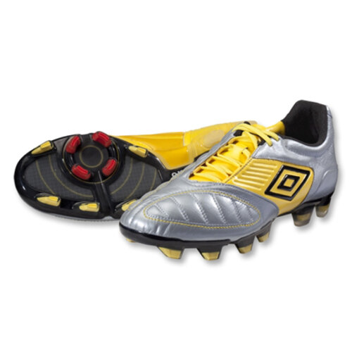 [BRM1994190] 엄브로  Geometra 프로 A FG 축구화 맨즈 80373U-YWA (Silver/Yellow) Umbro Pro Soccer Shoes