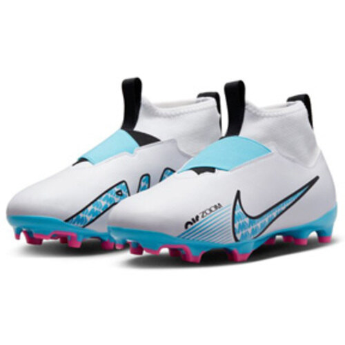 [BRM2136864] 나이키 Youth  줌 머큐리얼 슈퍼플라이 9 아카데미 FG 슈즈 키즈 DJ5623-146 축구화 (White/Blue/Pink)  Nike Zoom Mercurial Superfly Academy Shoes