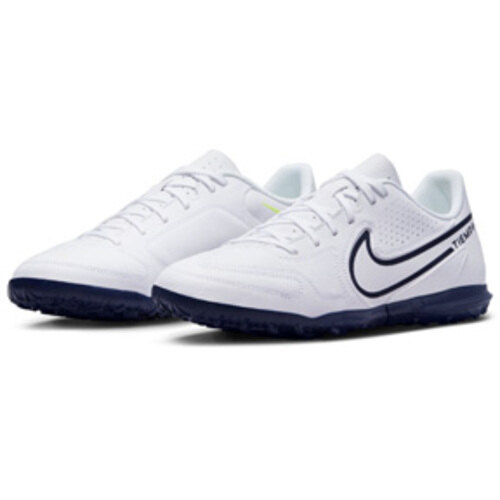 [BRM2155593] 나이키  티엠포 레전드 9 클럽 터프 축구화 맨즈 DA1193-174 (White/Blue/Volt)  Nike Tiempo Legend Club Turf Soccer Shoes