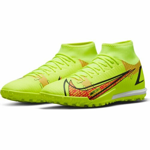 [BRM2028424] 나이키 머큐리얼 슈퍼플라이 8 아카데미 터프 축구화 맨즈 CV0953-760 (Volt/Black-Bright Crimson)  Nike Mercurial Superfly Academy Turf Soccer Shoe