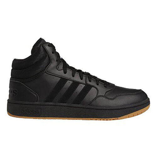 [BRM2173952] 아디다스 Hoops 3.0 미드 농구화 블랙 검 맨즈 GY4745  Mens Adidas Mid Basketball Shoe Black Gum