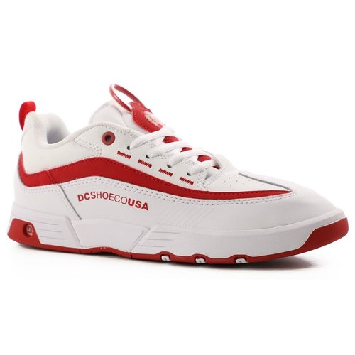 [BRM1899335] 디씨 슈즈 레거시 98 슬림 우먼스  (white/white/true red)  DC Shoes Women&#039;s Legacy Slim
