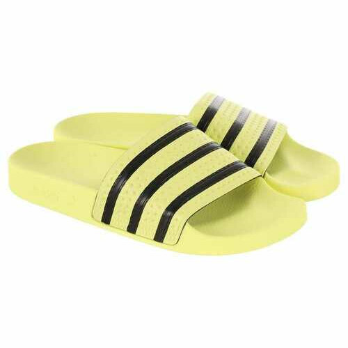 [BRM2018389] 아디다스 오리지날 아딜렛 W 슬리퍼 샌들 우먼스  (ice yellow/ice yellow/core black)  Adidas Originals Adilette Slide Sandals