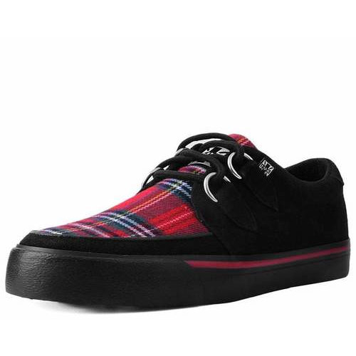 [BRM1969461] 티유케이 블랙 Faux 스웨이드 &amp; 플래드 VLK 스니커 스니커즈 맨즈 A9543  T.U.K. Black Suede Plaid Sneaker Sneakers