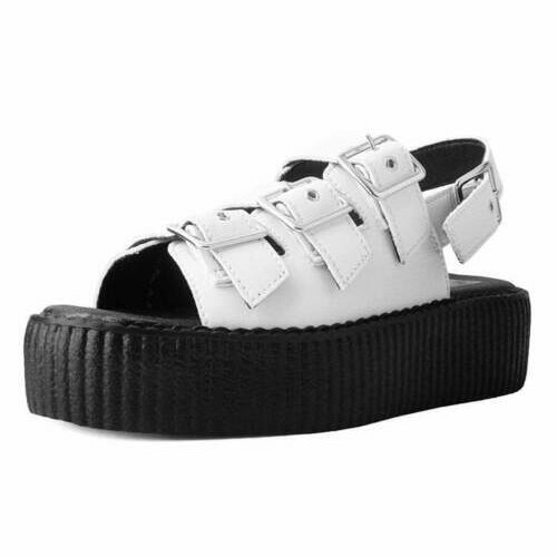[BRM2001555] 티유케이 화이트 3-버클 몬도 샌들 우먼스 V9881L  T.U.K. White 3-Buckle Mondo Sandal Sandals